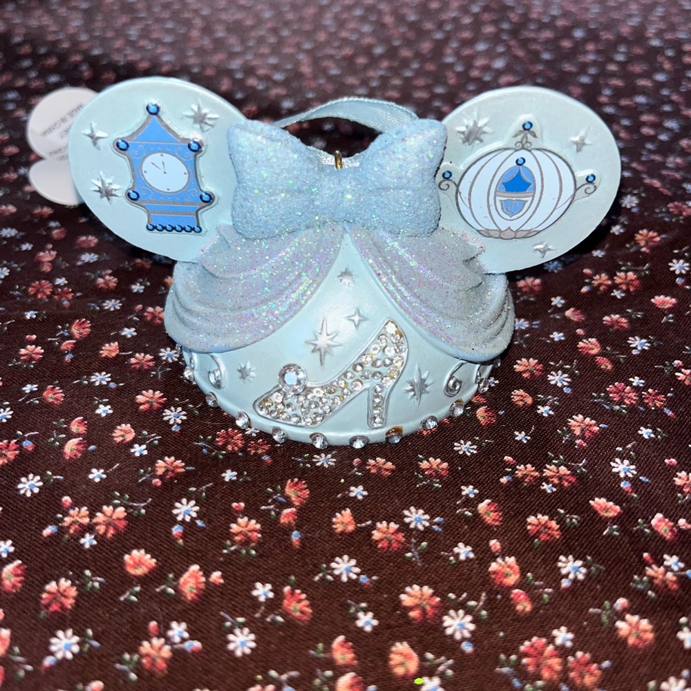 Disney Parks Princess Cinderella  Ear Hat Ornament Christmas Holiday